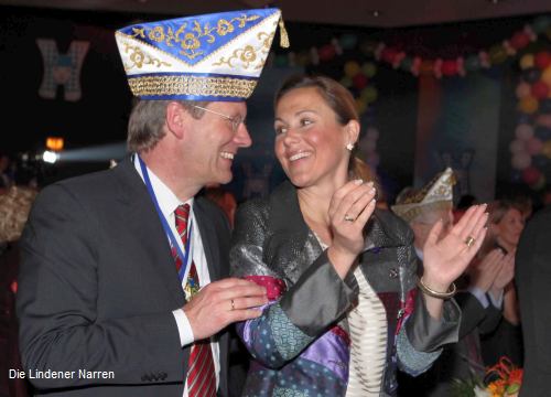 Bundespr�sident Christian Wulff und seine First Lady Bettina