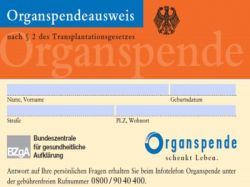 Organspendeausweis