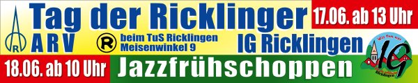 Tag der Ricklinger 2023 am Sa., 17. & So. 18. Juni beim TuS Ricklingen