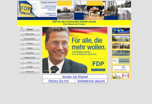Homepage des FPD-Stadtverbandes Hannover S�dwest