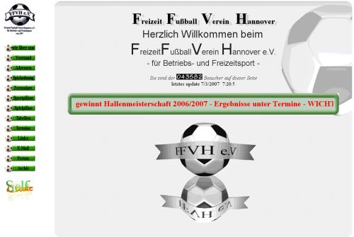 Homepage des Freizeit Fu�ballverein Hannover