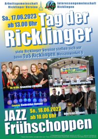 Tag der Ricklinger 2023 am Sa., 17. & So. 18. Juni beim TuS Ricklingen